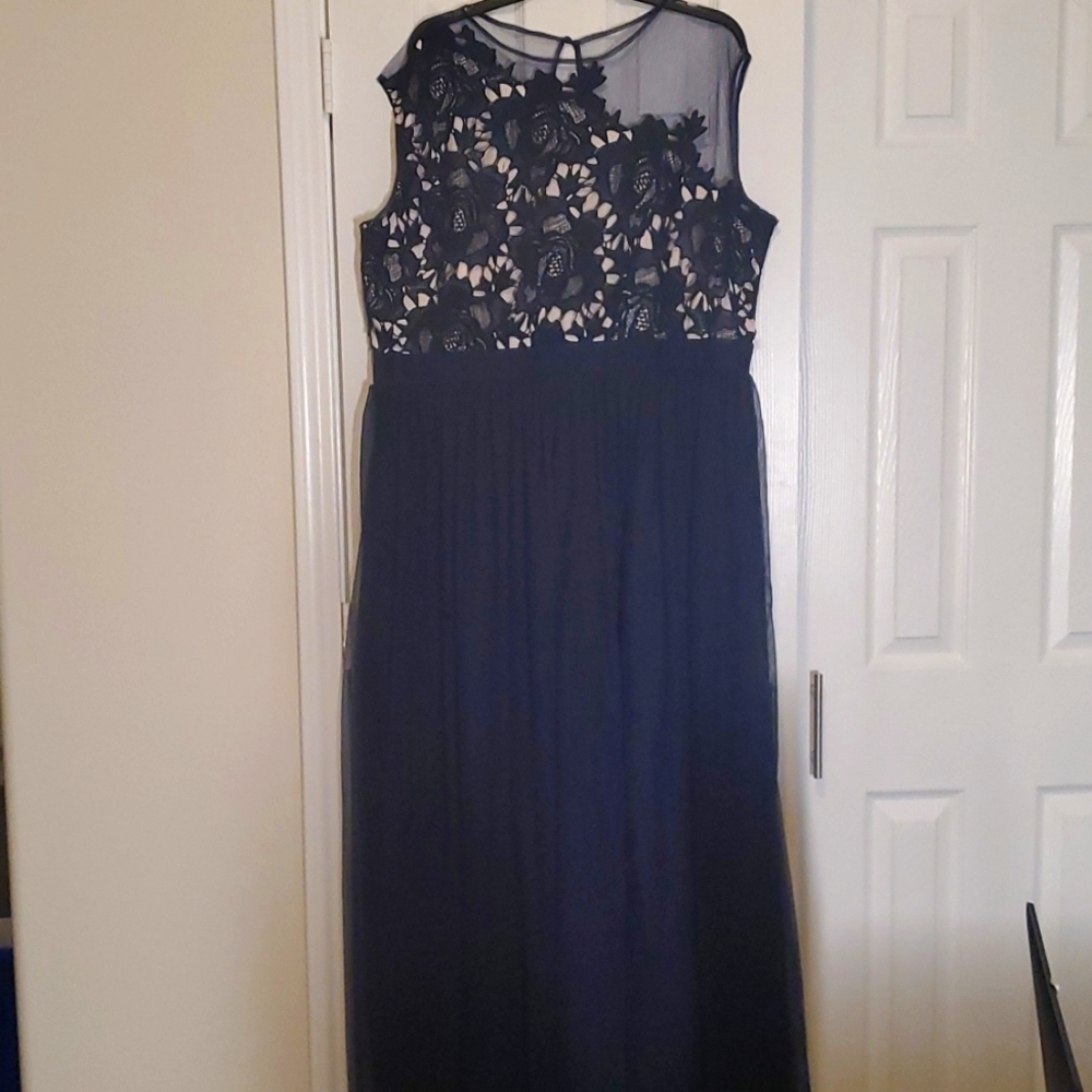 Little Mistress Navy blue dress